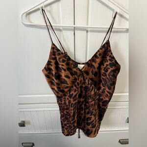 a new day Brown Leopard Print Camisole